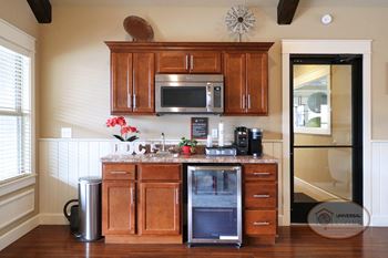 Resident lounge with complimentary coffee bar